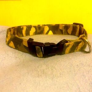 Camouflage Green Dog Collar, Size Medium